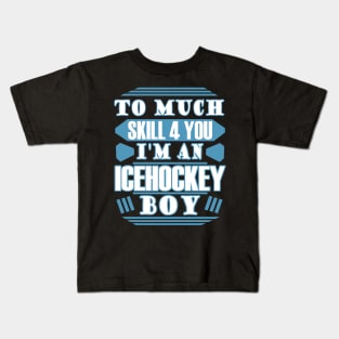 ice hockey ice stadium, ice hockey stick puck Kids T-Shirt